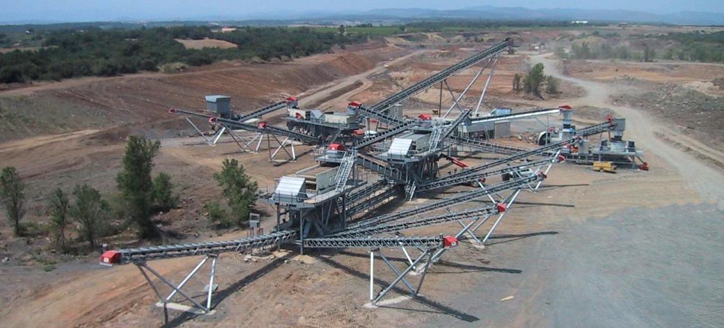 Vue d'ensemble nouvelle installation Carrière de Lézignan La Cèbe