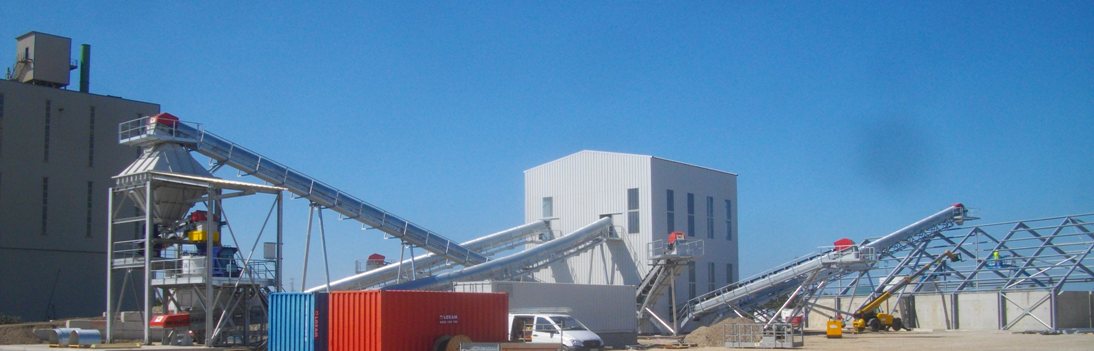 Vue d'ensemble nouvelle installation EJL Fos sur Mer - bâtiment fermé