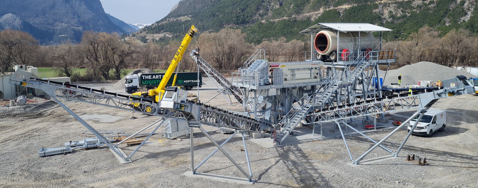 EUROVIA Carrière de Saint-Crépin : installation de traitement des matériaux alluvionnaires