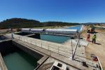 SMIL - DURANCE GRANULATS Peyrolles-en-Provence - Mise en place par ripage du transporteur sur le canal