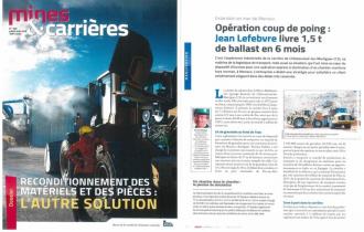 MINES ET CARRIERES / Extension Monaco Jean Lefebvre livre 1,5 Mt de ballast en 6 mois