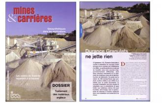 MINES ET CARRIERES : Durance Granulats ne jette rien